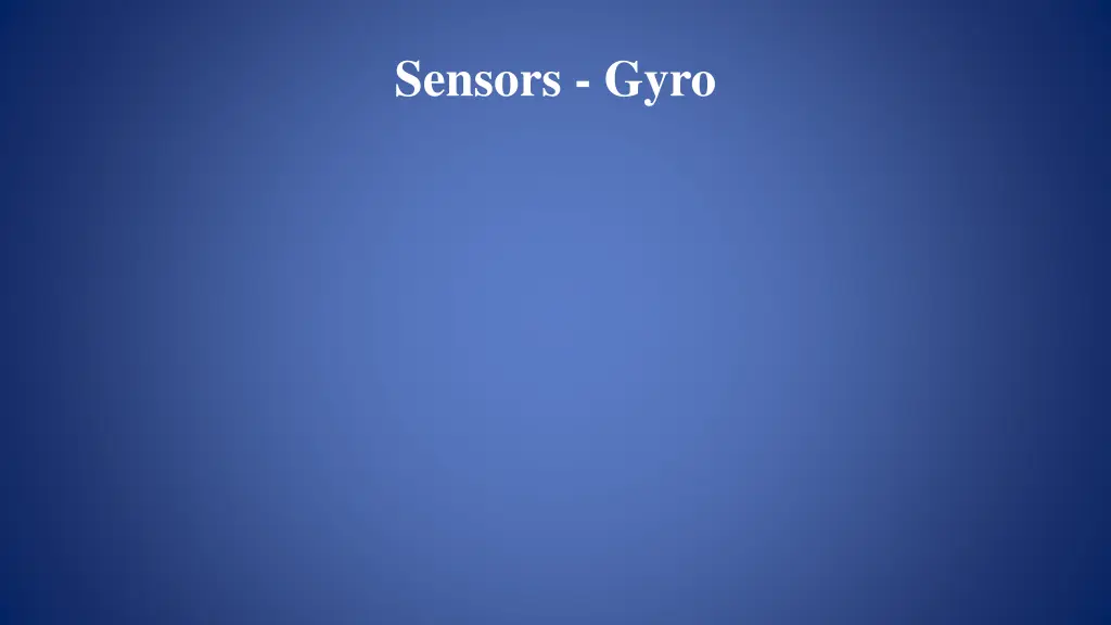 sensors gyro