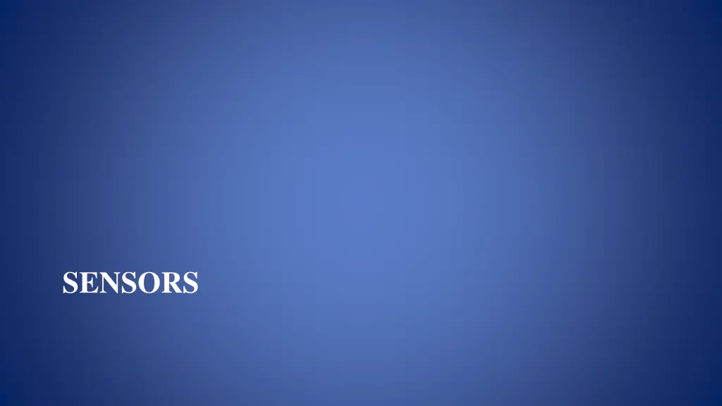 sensors