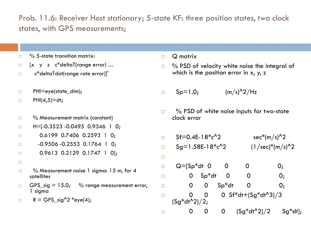 prob 11 6 receiver host stationary 5 state