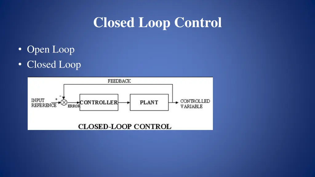 closed loop control 1