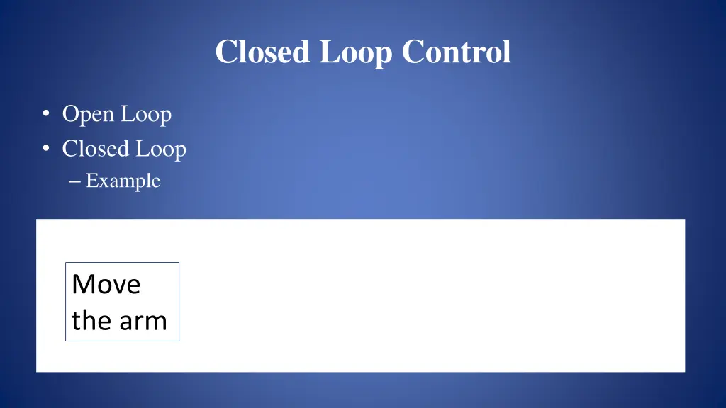 closed loop control 3