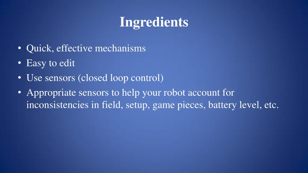 ingredients