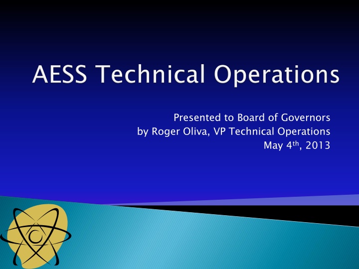 presented to board of governors by roger oliva