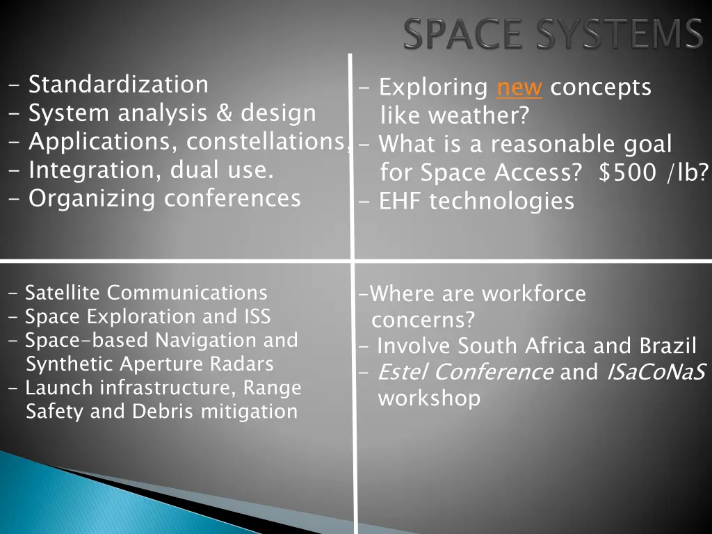 standardization system analysis design