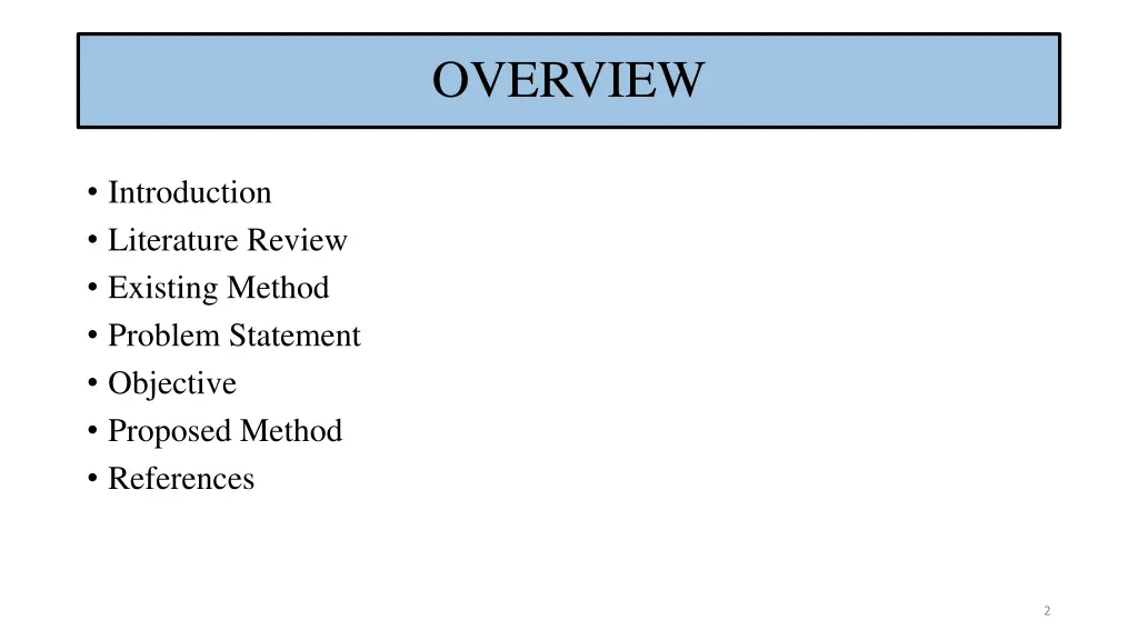 overview