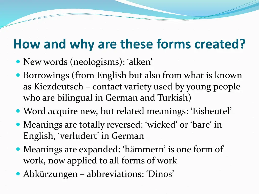 how and why are these forms created