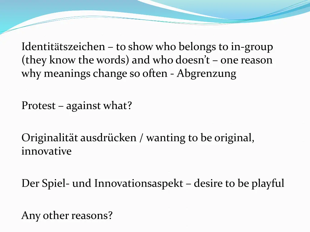 identit tszeichen to show who belongs to in group