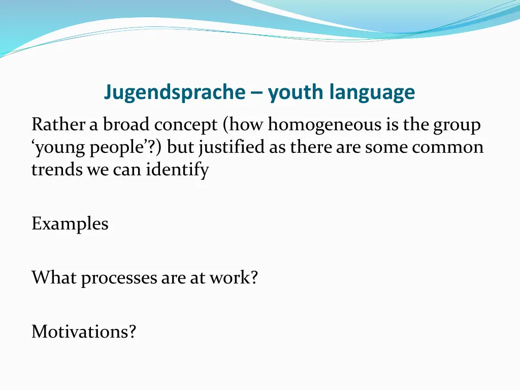 jugendsprache youth language