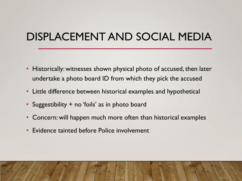 displacement and social media