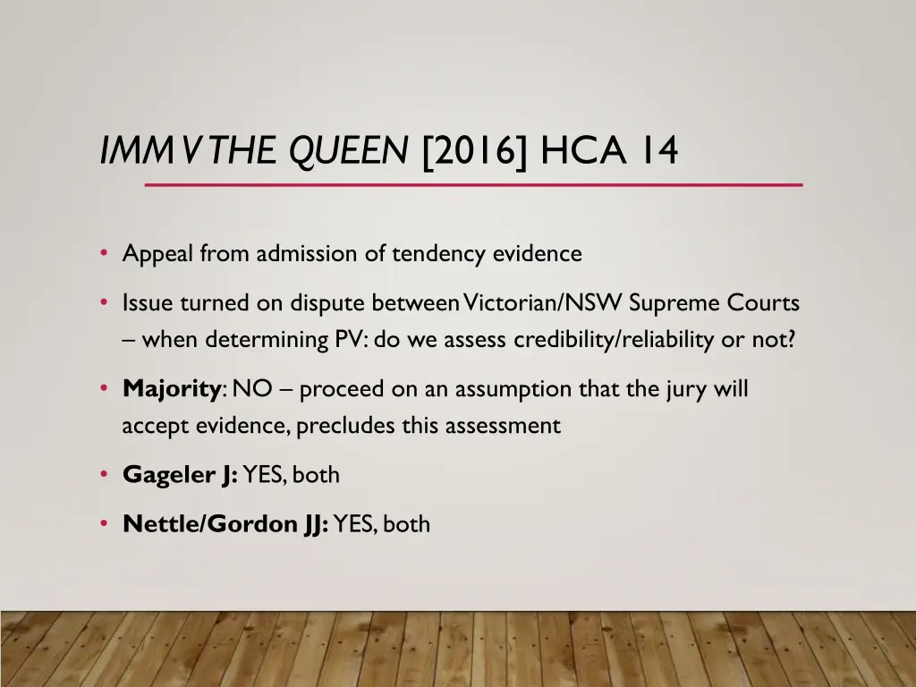 imm v the queen 2016 hca 14