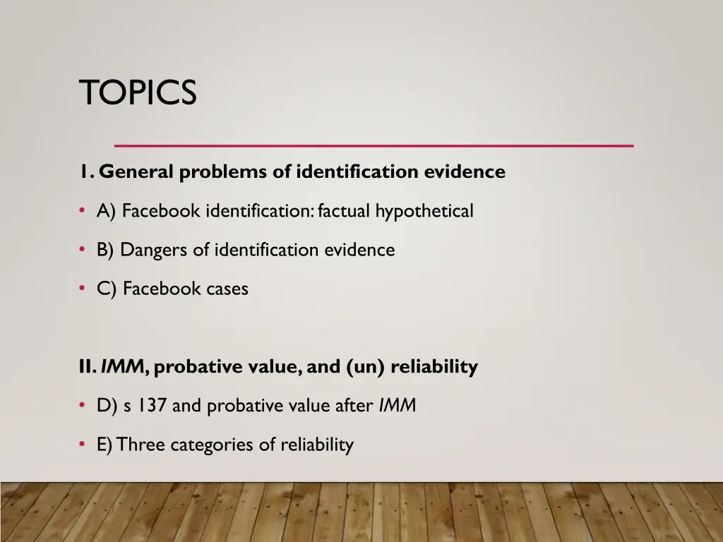topics