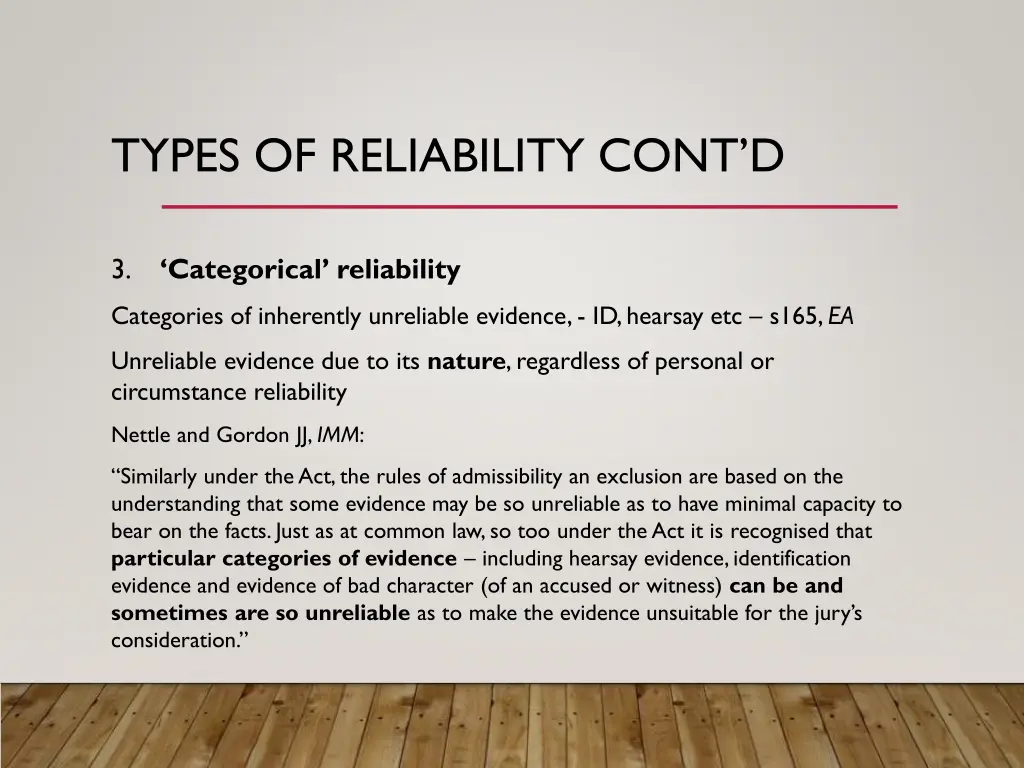 types of reliability cont d 1