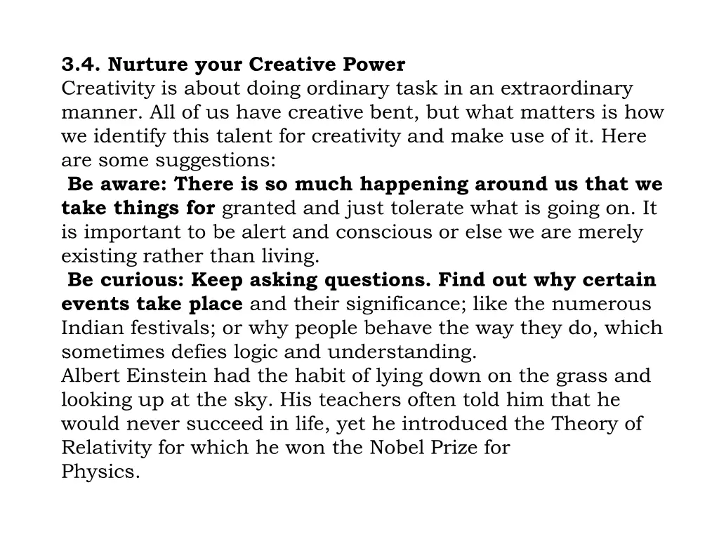 3 4 nurture your creative power creativity