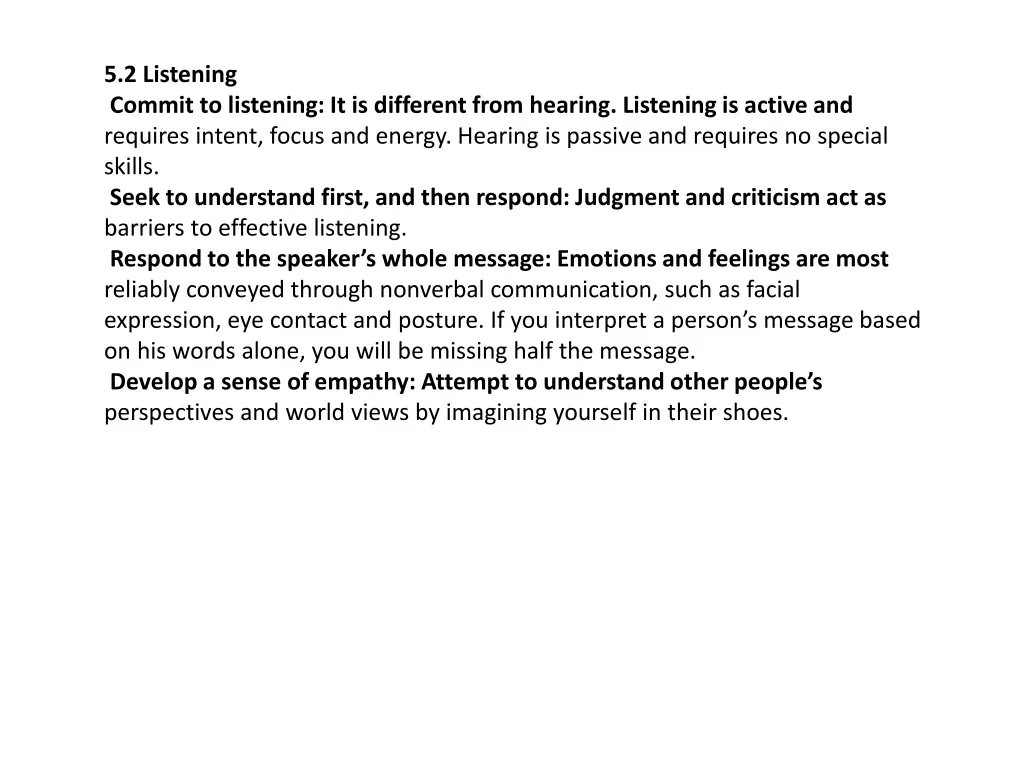 5 2 listening commit to listening it is different
