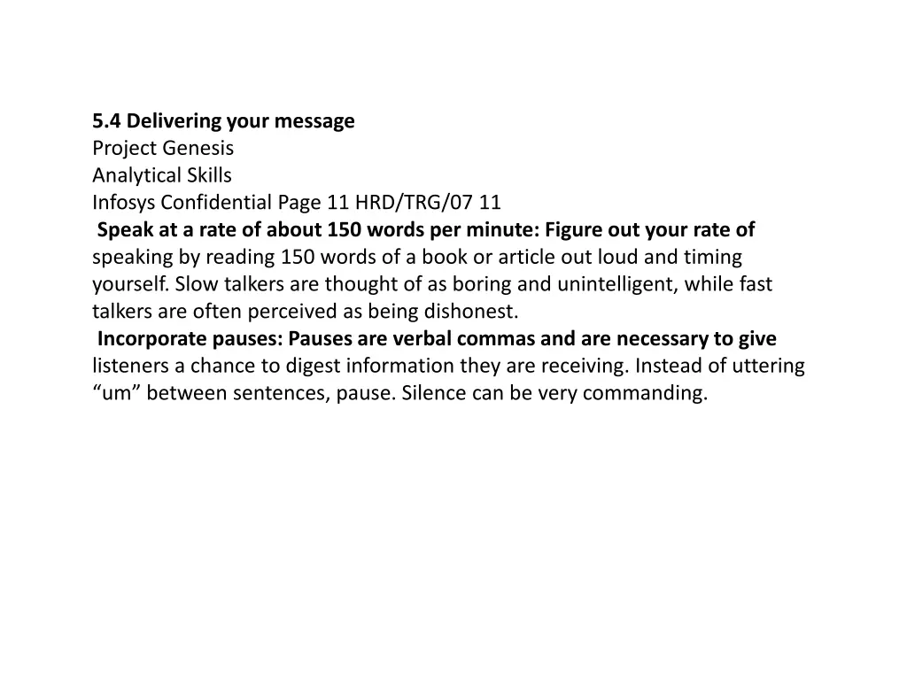 5 4 delivering your message project genesis