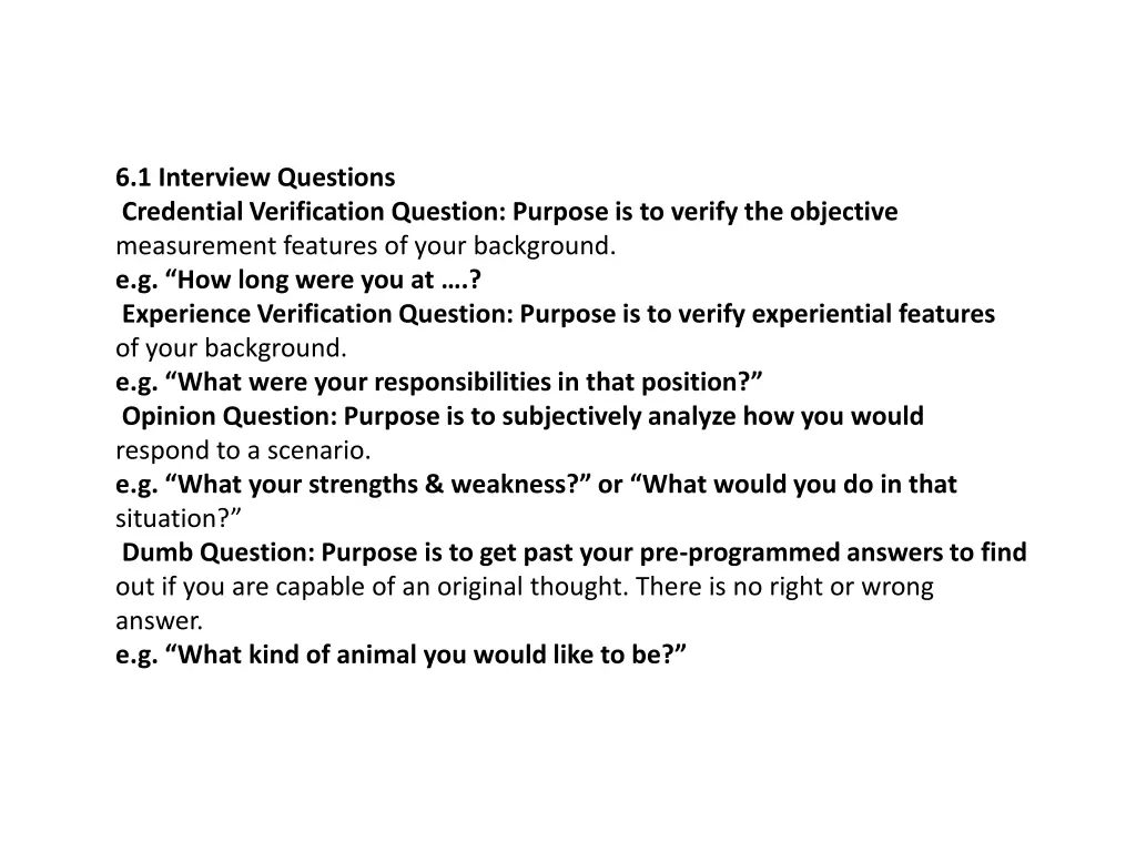 6 1 interview questions credential verification