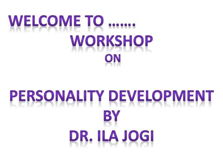welcome to workshop