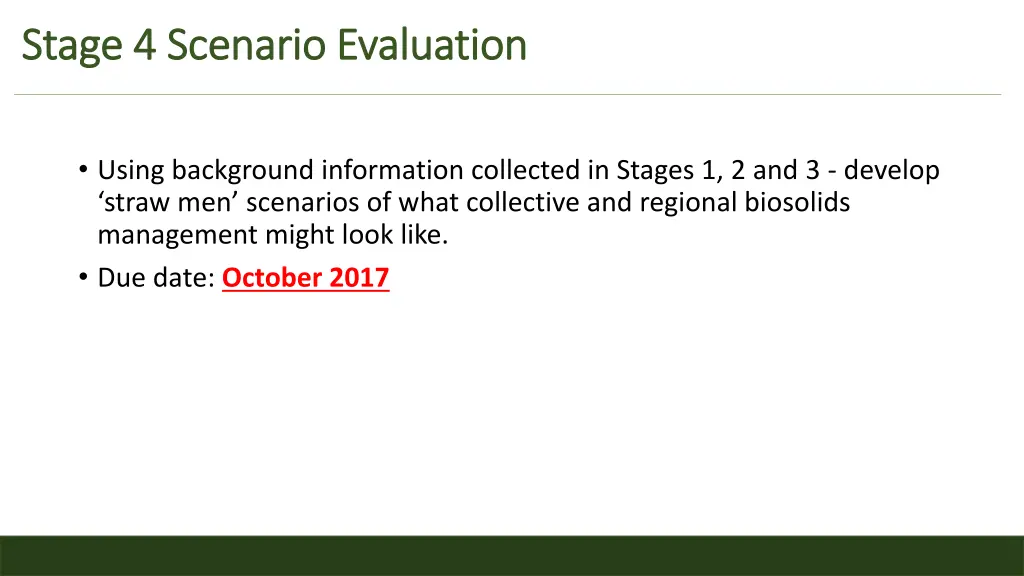 stage 4 scenario evaluation stage 4 scenario