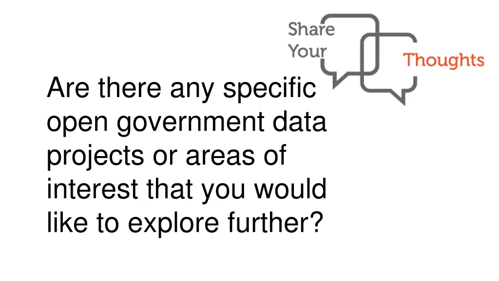 are there any specific open government data