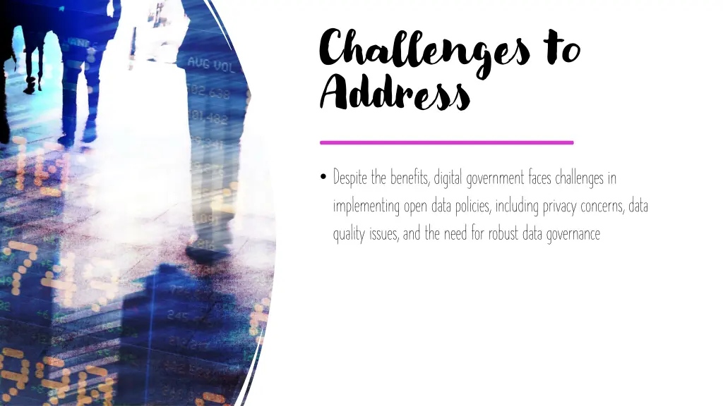 challenges to address