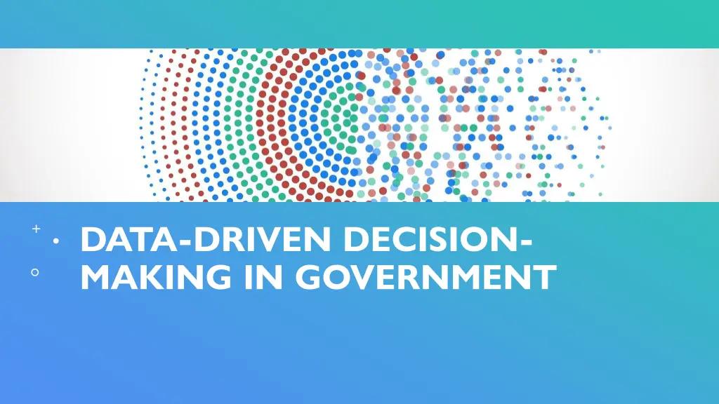 data driven decision making in government