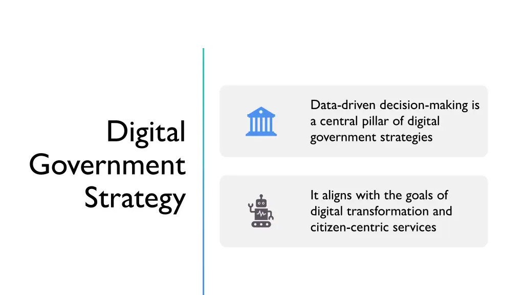 data driven decision making is a central pillar