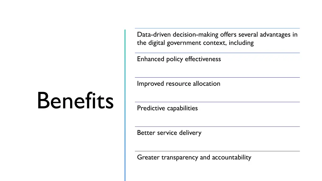 data driven decision making offers several