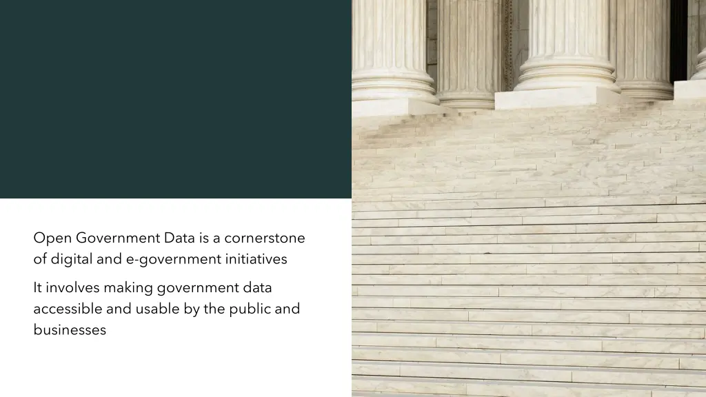 open government data is a cornerstone of digital