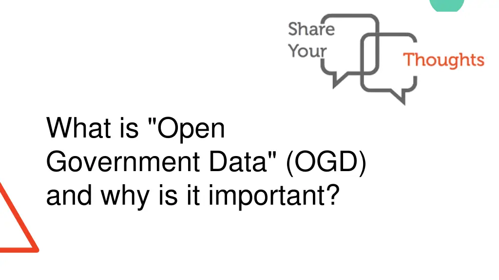 what is open government data