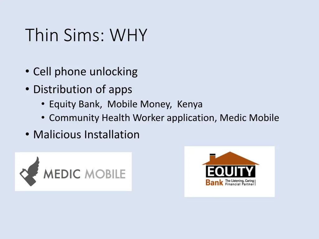 thin sims why