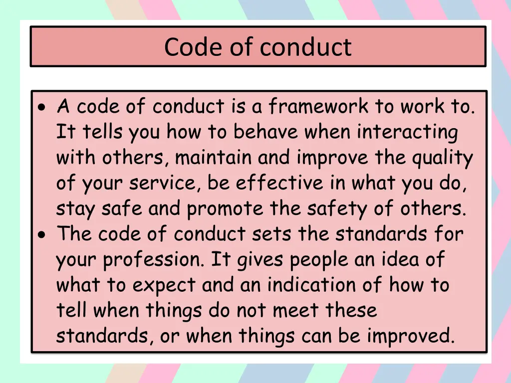code of conduct