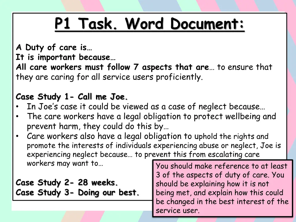 p1 task word document