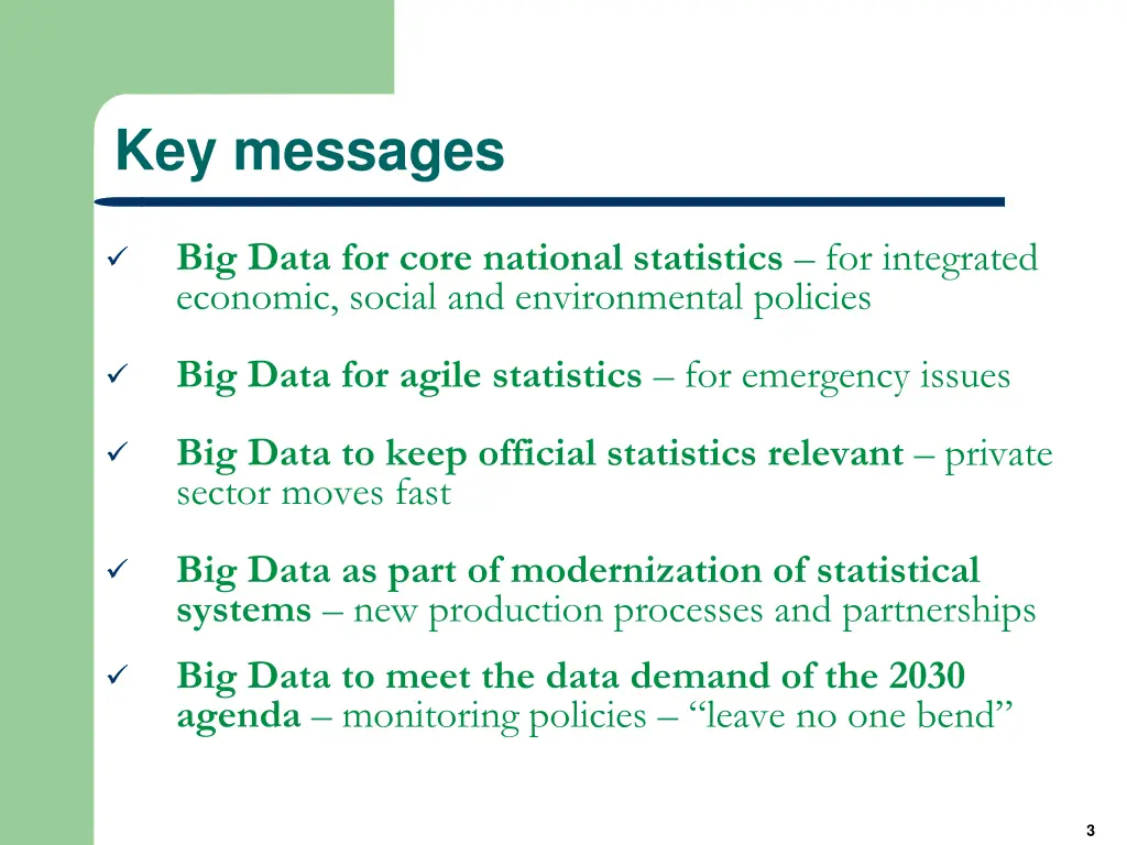 key messages