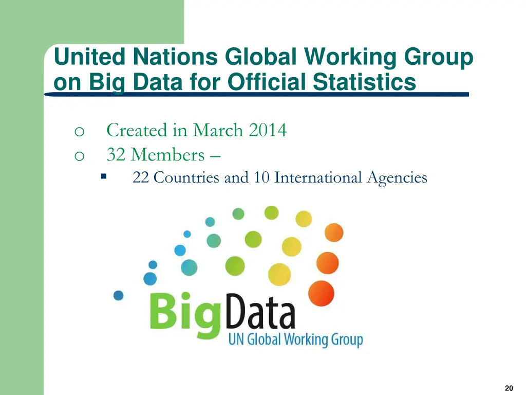 united nations global working group on big data