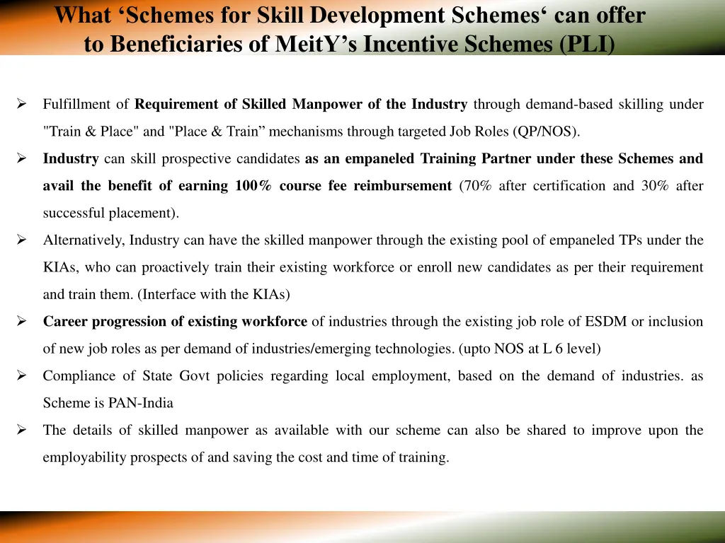 what schemes for skill development schemes