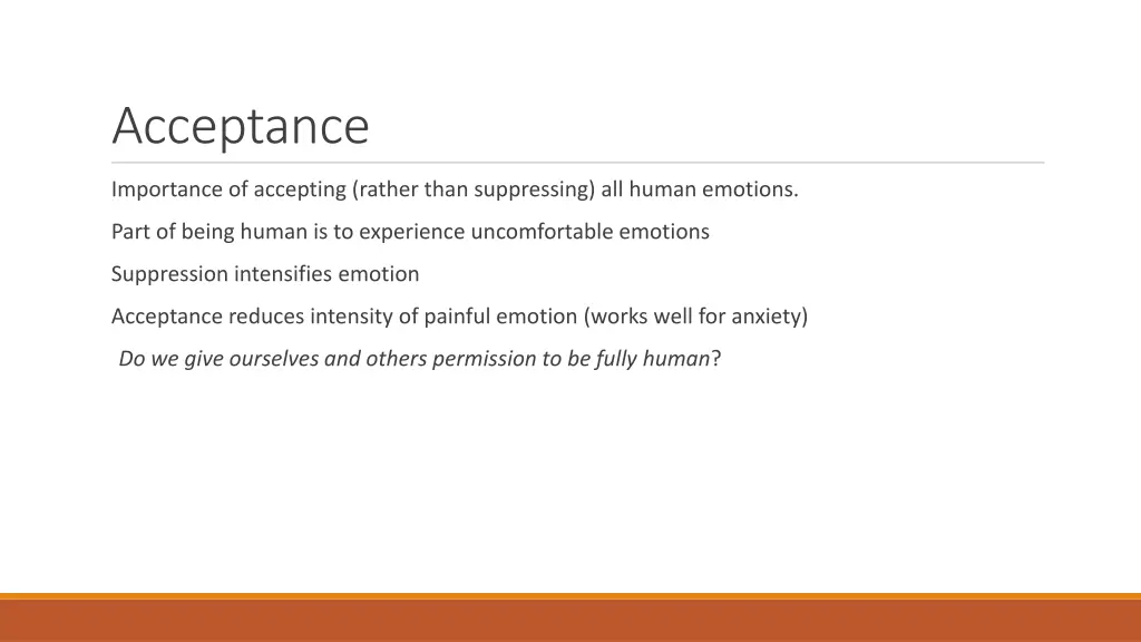 acceptance