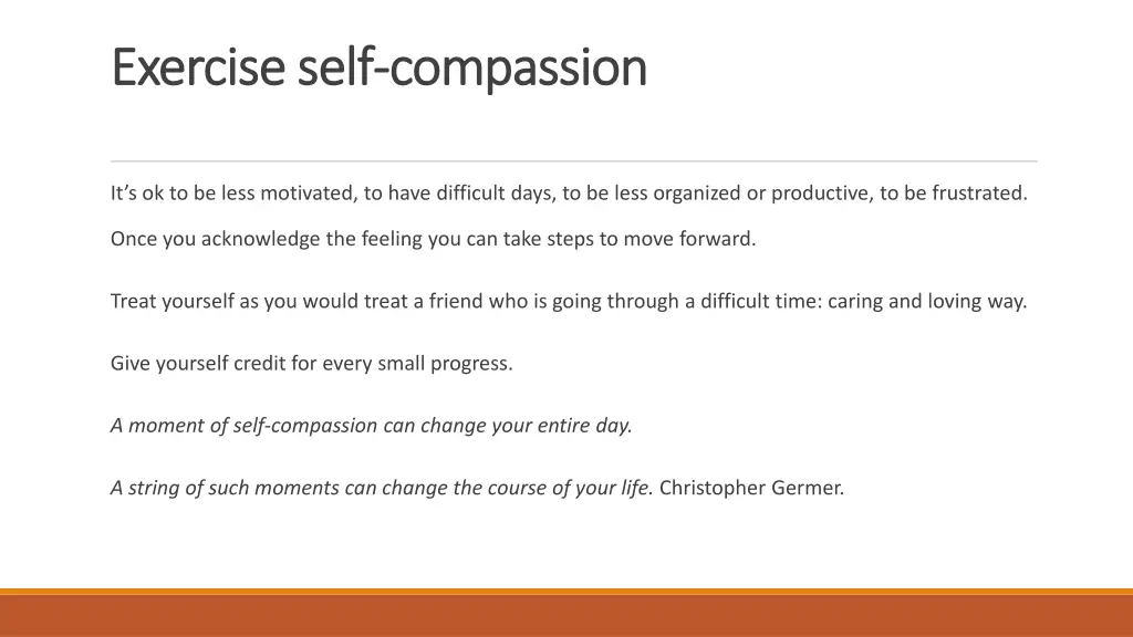 exercise self exercise self compassion