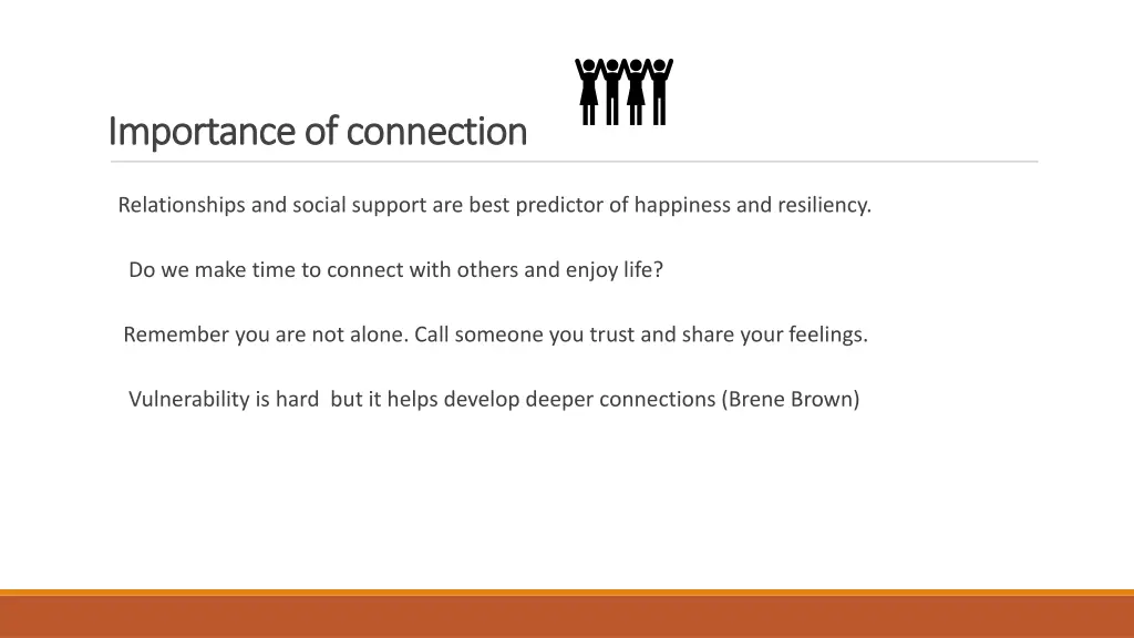importance of connection importance of connection