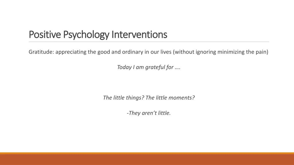 positive psychology interventions positive