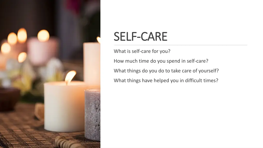self self care care