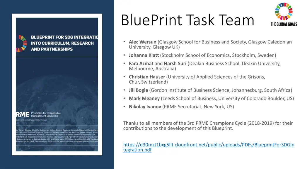 blueprint task team