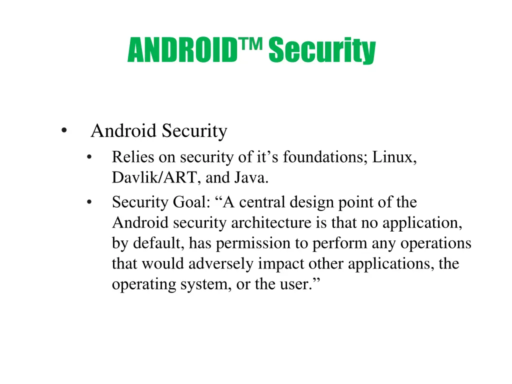 android security