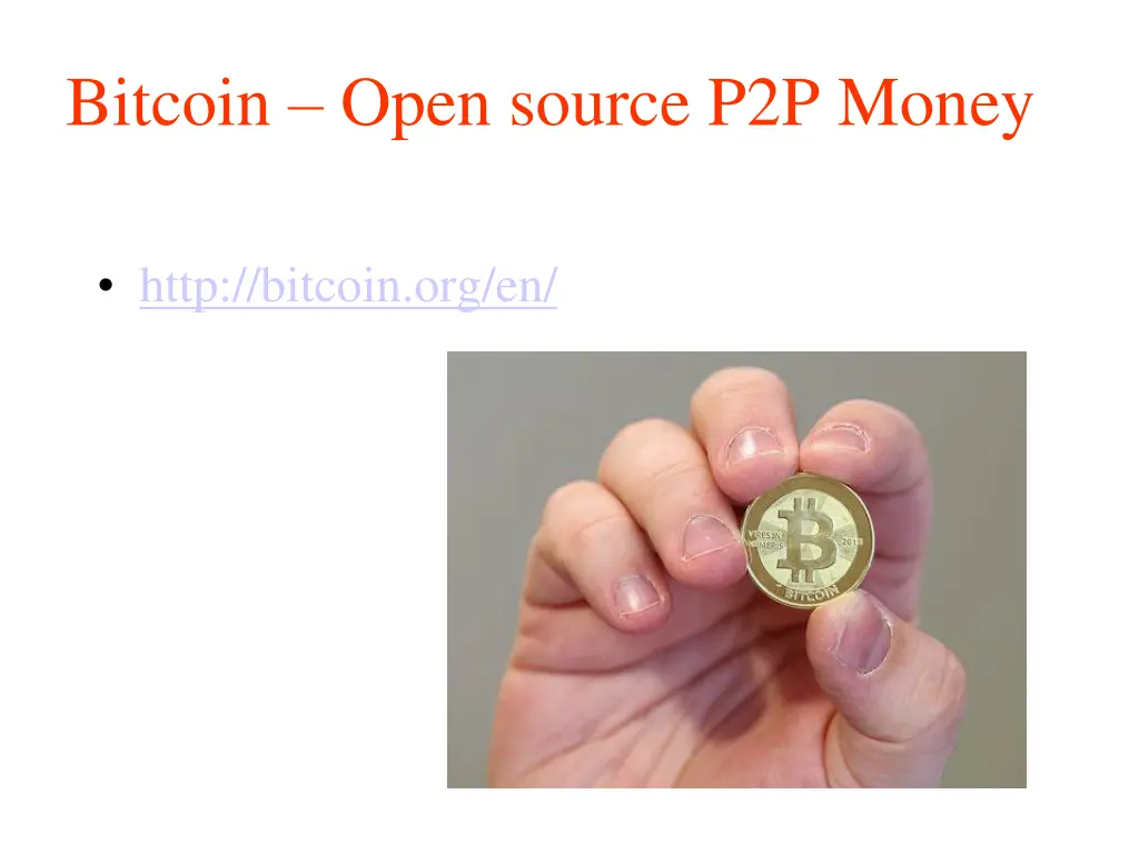 bitcoin open source p2p money