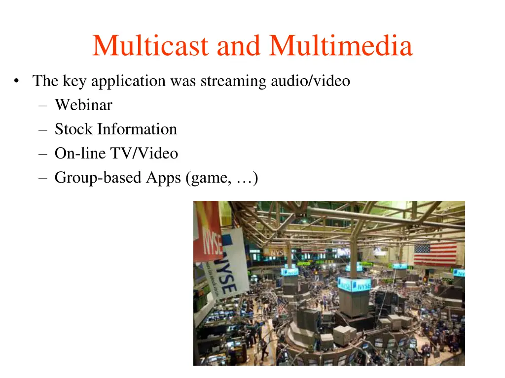 multicast and multimedia