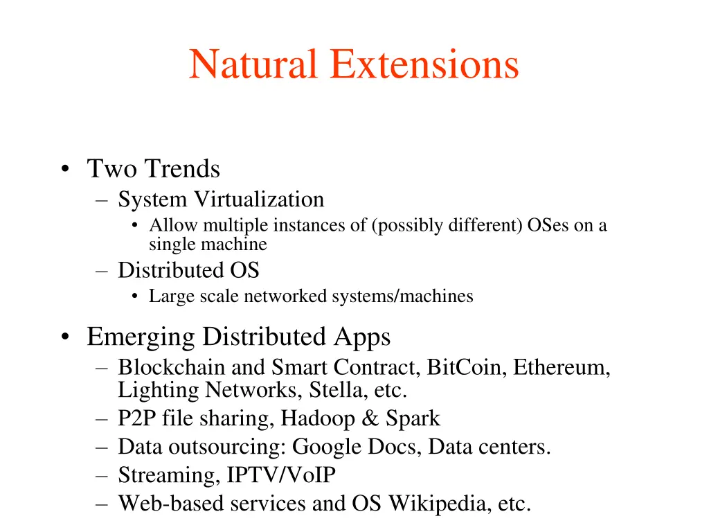 natural extensions