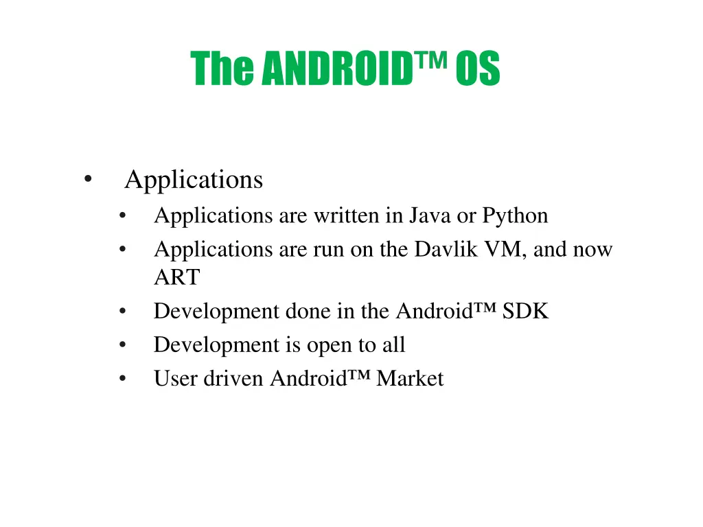 the android os 2