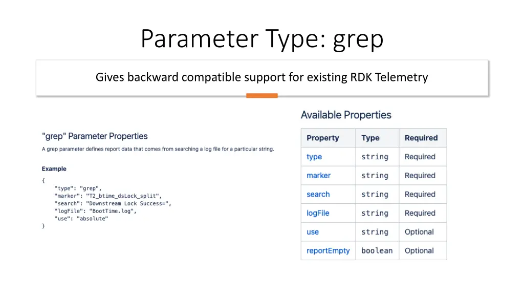 parameter type grep