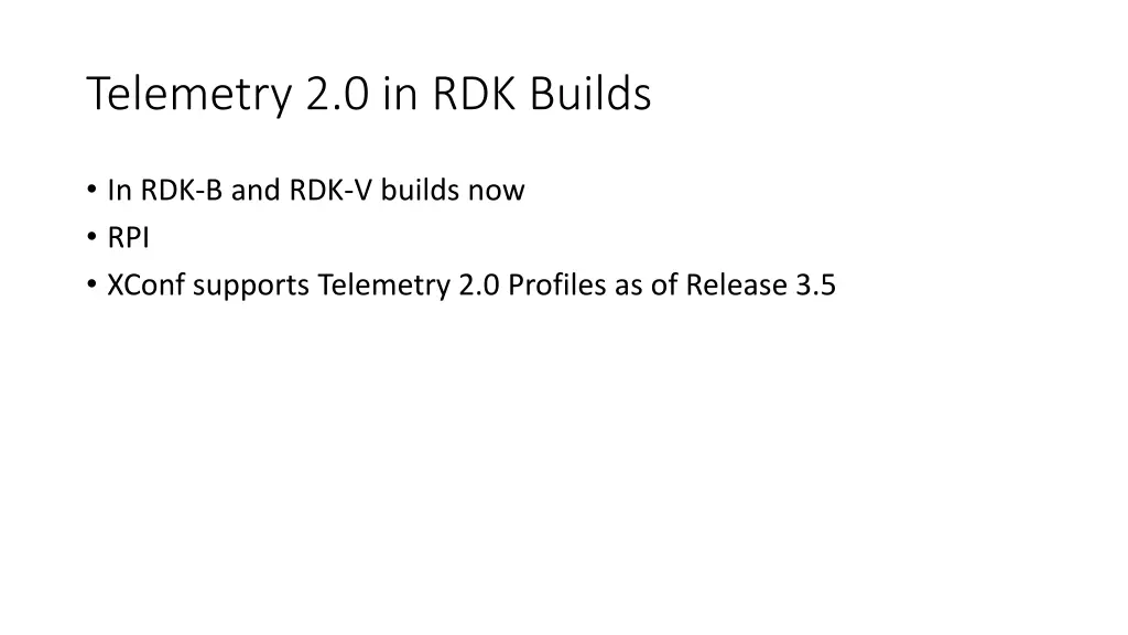 telemetry 2 0 in rdk builds