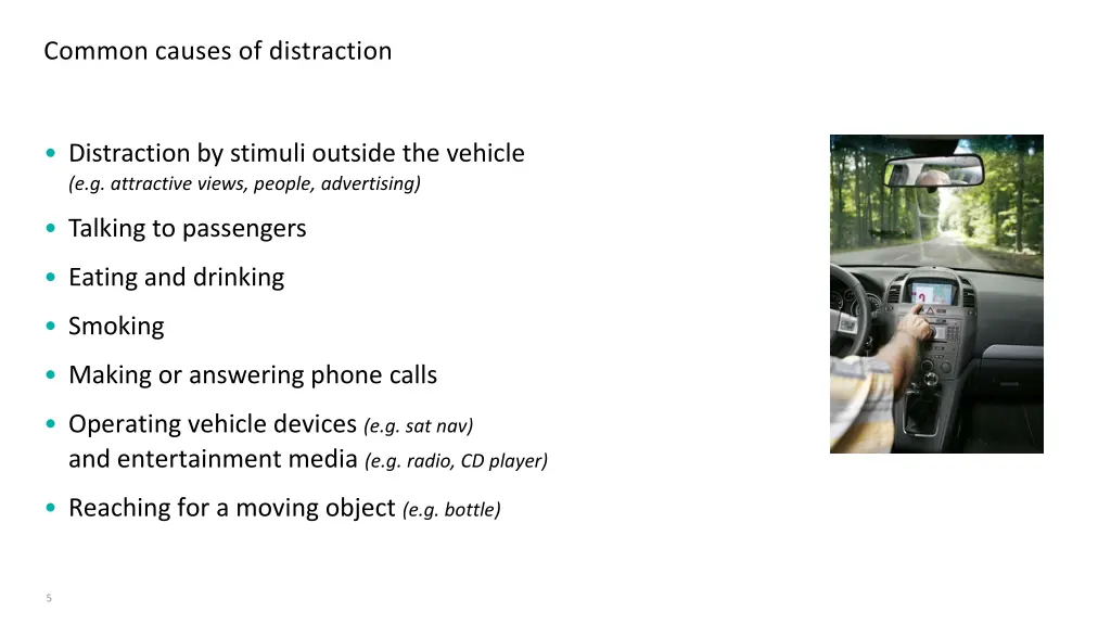 common causes of distraction