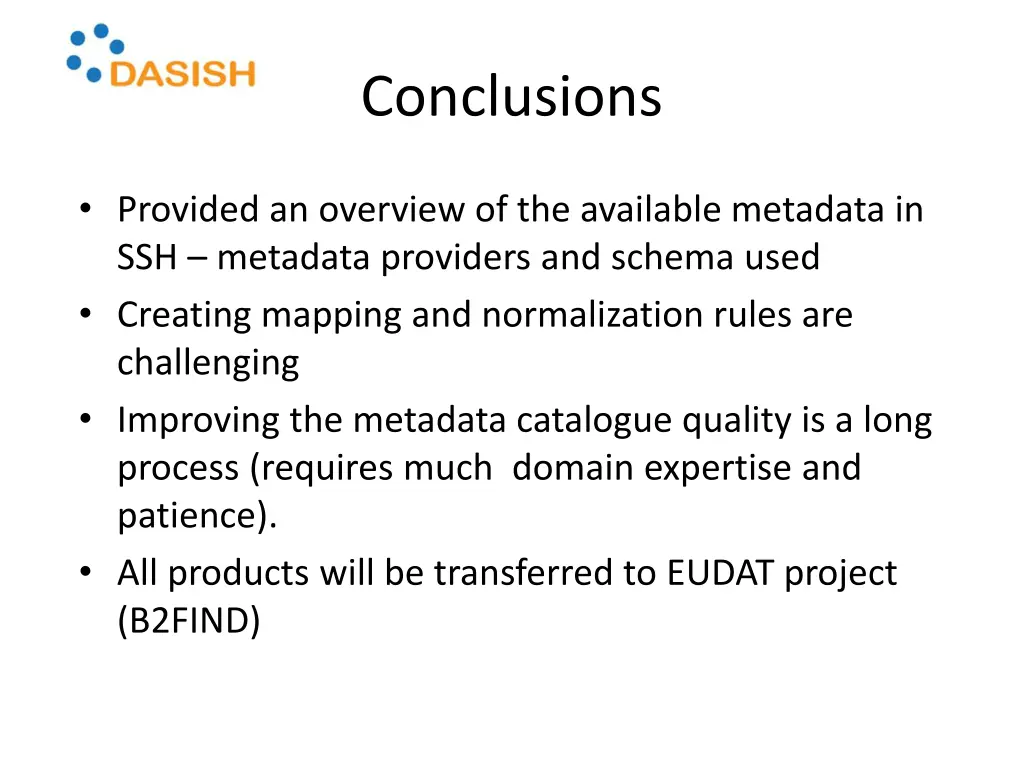 conclusions